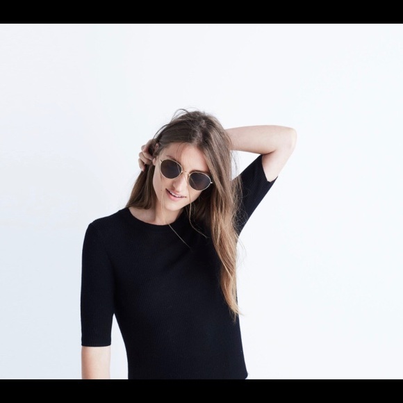 Slim Jim merino wool rib knit sweater, M - Picture 2 of 3